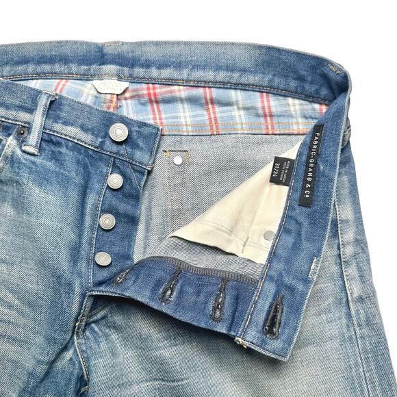 Fabric-Brand & Co. | Men | Japanese Selvedge Slim Straight Denim Jeans | Sz 31 - Picture 10 of 16